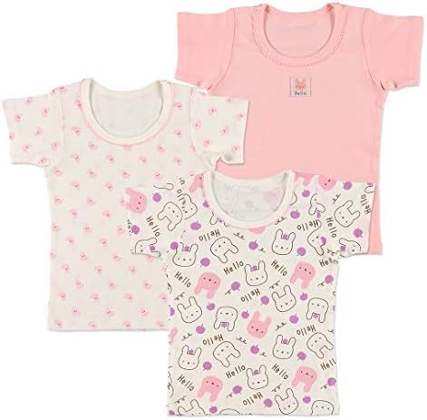 西松屋 3枚組半袖シャツ ウサギ 待望 90cm 95cm 80cm