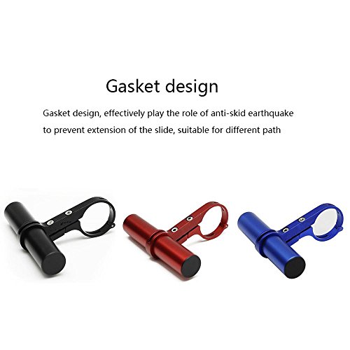 niceEshop Bike Bracket Handlebar Extension Headlight Camera Mount Bicycle Handlebar Extender with Aluminum Alloy Bracket Flashlight Headlamp, Speedometer Extension Installation Space Saver