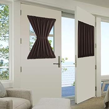 Amazon.com: Aquazolax French Door Curtain Window Treatment ...