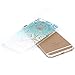 iPhone 6 Case, iPhone 6s Case,JAHOLAN TPU Silicone Gel Soft Clear Case Cover for Iphone 6 6S - Blue White Tribal Henna