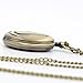 Ddjbdb Quartz Mens Pocket Watch 35CM Fob Chain for Mens with Box, I Love You Till The End of Time Silver