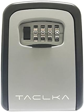 Wall Mounted Key Storage Lock Box,4-Digit Combination Lock Box,More Convenient Key Box,Outdoor Wall Mounted Key Box for House