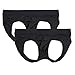 Nightaste Male Underwear Hollow-Out Hip Buttock Athletic Supporter Jockstrap Underpants (M, 2 Black)
