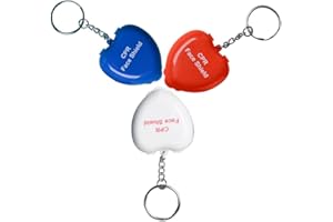 Kegel Angel CPR Training Face Shield Emergency Face Cover Keychain First Aid Training Valve Breathing Barrier 10pcs
