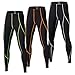 Boy’s Compression Pants Fleece Lined， Thermal Full Length Basketball Leggings 3 Packthumb 1