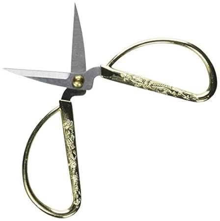 DealMux Geschnitzte Goldton Drachen Metallgriff Bonsai-Schere