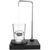 Desktop Water Dispenser 5 Gallon Mini Countertop Water Bottle Pump Portable Water Jug Dispenser Smart USB Rechargeable Water Dispenser Bottom Load for Home Office Camping Outdoor Travel (Black)