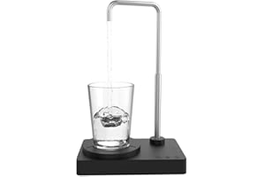 BIFULLJOY Desktop Water Dispenser 5 Gallon Mini Countertop Water Bottle Pump Portable Water Jug Dispenser Smart USB Rechargeable Water Dispenser Bottom Load for Home Office Camping Outdoor Travel (Black)