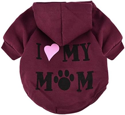 Familizo dog clothes, Small Pet Dog Clothes Fashion Costume Puppy Cotton Blend Hoodie T-Shirt Apparel
