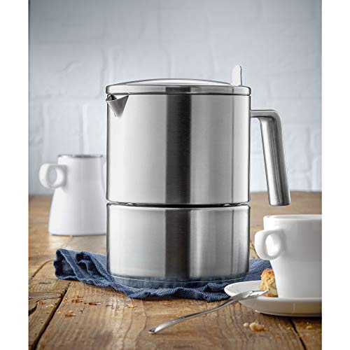 WMF Kult Espressokocher Induktion 300ml, Espressomaschine für 6 Tassen, Cromargan Edelstahl mattiert… – Bild 3
