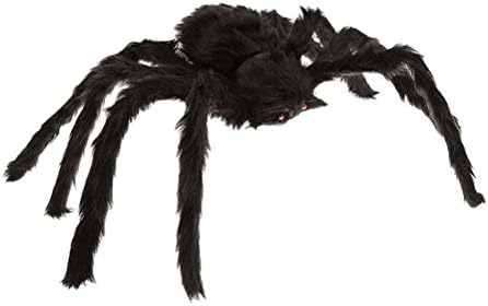 Halloween Spider - SIXONE 2 Pack Scary Halloween Party Giant Spider Scary Decoration Haunted House Prop Indoor Outdoor Yard Decor - 1ft