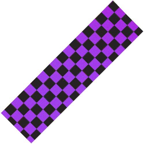 Scooter Griptape - Black/Purple Chequered