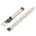 Voguestrap TX48709BK Allstrap 09mm Black Regular-Length Padded Calf-Stitched Watchband