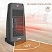 1500W Oscillating Ceramic Tower Heater with Remote Control, Timer, Two Speeds, Fast Heating for Middle Rooms, Office Floor, Powerful, Quiet and Portable, ETL Approved