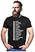 Tstars Funny Gifts for Beard Lovers Beard Scale Bearded Shirt Dad Beard Men T-Shirt X-Large Black