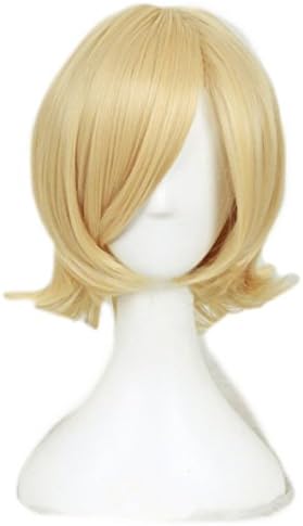 Kagamine Rin Cosplay Wigs Short Blonde Golden Halloween Party Anime Wig