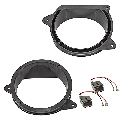 Sound-way - Loudspeaker rings adapter brackets suitable for Peugeot 207 front doors - KC37.1