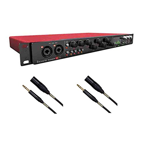 Focusrite Scarlett 18i20 Bundle with Mogami Gold TRS to XLR Male Cables