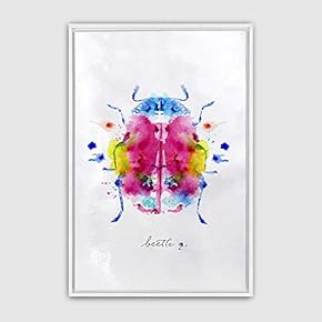 Framed Insect Home Artwork for Living Room Bedroom