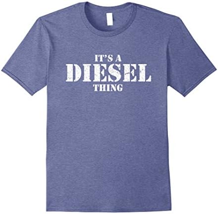 Mens It's a Diesel Thing Shirt - Vintage Truck Driver TShirt XL Heather Blue
