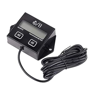 LCD Motor Digitale Toerenteller Meter, Uur Meter RPM Uur Display Tester Tach uur gauge voor 2/4 Stroke Gas Motor…