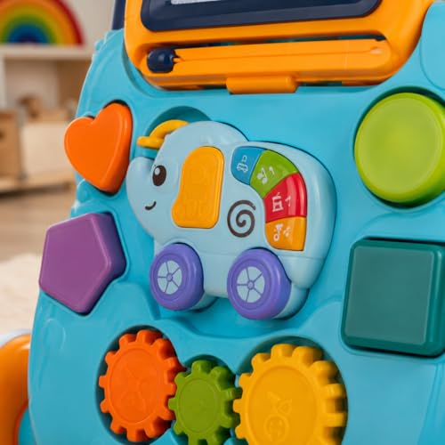 Andador Infantil Educativo Azul com Painel Interativo Musical