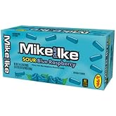 Mike and Ike Candy Sour Blue Raspberry Mini Packs: 24-Piece Box