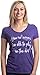 Ann Arbor T-shirt Co. Never Too Old to Play in Dirt | Funny Gardener Gardening V-Neck T-Shirt for Women - Heather Purple, Large