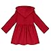 Arshiner Baby Girls Double-Breasted Trench Jacket Coat Dress Windbreaker Outwear (140(Age for 10-11Y), Red(FBA))