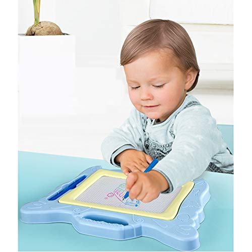 Drawing Board Educational Toy for Kids Writing Painting Graffiti Colorful Magnetic Table Section - Pink