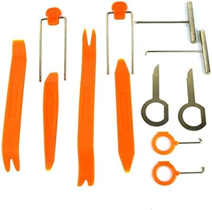 LLTrader Auto Car Door Clip Panel Trim Audio Radio Stereo Dash Removal Install Tools Pry Tool Kit Set 12 Pcs