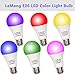 LEMENG UV LED Black Lights Bulb 9W Ultraviolet A19(60W 75Watt Equivalent), E26 Medium Base 120V, UVA Level 395-400nm, Glow in The Dark for Blacklights Party, Body Paint, Fluorescent Poster- 6 Pack