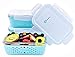 Premium Glass Food Prep Storage Containers Tupperware - Glass Food Storage Containers with Lids - 3 Piece Lunch Containers