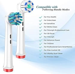 Replacement Toothbrush Heads Compatible with Oral B