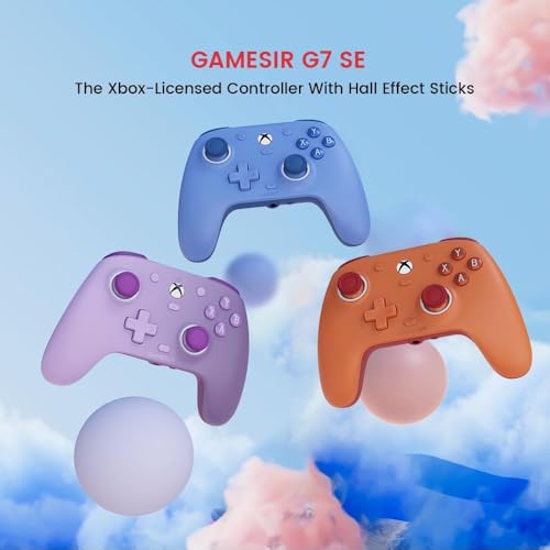 GameSir G7 SE Controle com Fio para PC, Xbox One, Xbox Series X|S, Gamepad para Jogos Plug and Play (Laranja)