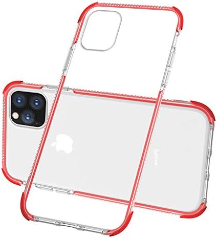 XI Clear Case 11 Pro Crystal Compatible with Apple iPhone 11X Phone Cases Cover Protective Coque Bumper XPhone Thin Funda IP X I 11I Fashion Slim Soft TPU Skin Back New i Phone 2019 5.8 inch (Red)