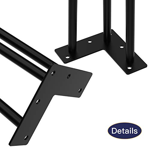 Orgerphy 20 Black Heavy Duty 3 Rod Hairpin Coffee Table Legs 4pcs Diameter 1 2 With Screws And 4pcs Bonus Rubber Floor Protectors Mid Century Modern Metal Legs Desk Legs Furniture Legs Pricepulse