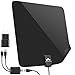 【2019 Latest】 HDTV Antenna Indoor Digital TV Antenna, DUMSAMKER 60-80 Miles Range HD Antenna with Amplifier Signal Booster and 13FT Coaxial Cable - Extremely High Reception