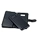 Galaxy S8 Plus Case, LONTECT PU Leather 9 Card Slot Wallet Folio Case with Detachable Magnetic Hard Case for Samsung Galaxy S8 Plus - Black