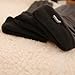 Warmen Winter Fleece Lined Ruched Elbow Length Long Evening Dress Leather Gloves (8.5, Black ( Touchscreen Function ))