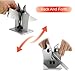 Knife sharpener, Durable Heavy with Triple-Action Austrian Tungsten Carbide Sharpens, Easy to Stand