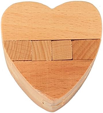 GOGOBO Ruban Lock Wooden Intelligence Toy Interlocked Chinese Brain Teaser Game 3D IQ Puzzle Quiet Toy for Kids Adults Boyfriend Valentine's Day Gift (D, Intelligence Toy)