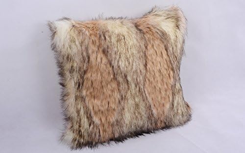 Amber FOX Faux Fur Throw Pillow Cover …