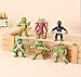 Teenage Mutant Ninja Turtles | Action Figure Collectible Toy weapons | [Raphael, Michelangelo, Donatello and Leonardo,Splinter, Foot Soldier] | Cake Toppers | Party Favors- 6 Pcs (Classic Version)
