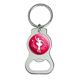 Ballerina Silhouette with Butterflies Bottle Cap