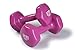 SPRI Deluxe Vinyl Coated Dumbbell Set (Magenta) - 12 lbs, Set of 2, Hand Weights for Muscle Toning, Step Aerobics, Strength Training, Professional-Grade Unisex Workout Equipment for Home & Gym