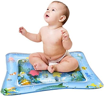 Huixiang Inflatable Tummy Time Water Mat Premium Water Play Mat for Infants & Toddlers Perfect Fun Time Play Activity Center for Your Newborn Baby's Stimulation Growth