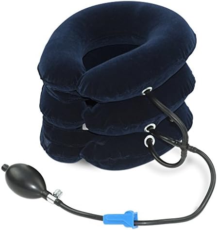 Comfort Fit Cervical Neck Traction Device for Head &amp; Shoulder Pain - Adjustable One Size Collar