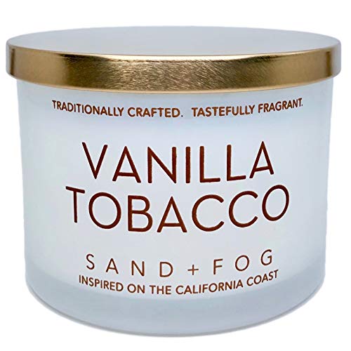 Sand + Fog Sand and Fog Vanilla Tobacco Scented Candle with Metal Lid