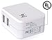 iXCC 17 Watt Dual USB 3.4 Amp  UL Certified Smart Wall Charger with ChargeWise Technology for Smartphones and Tablets (White)